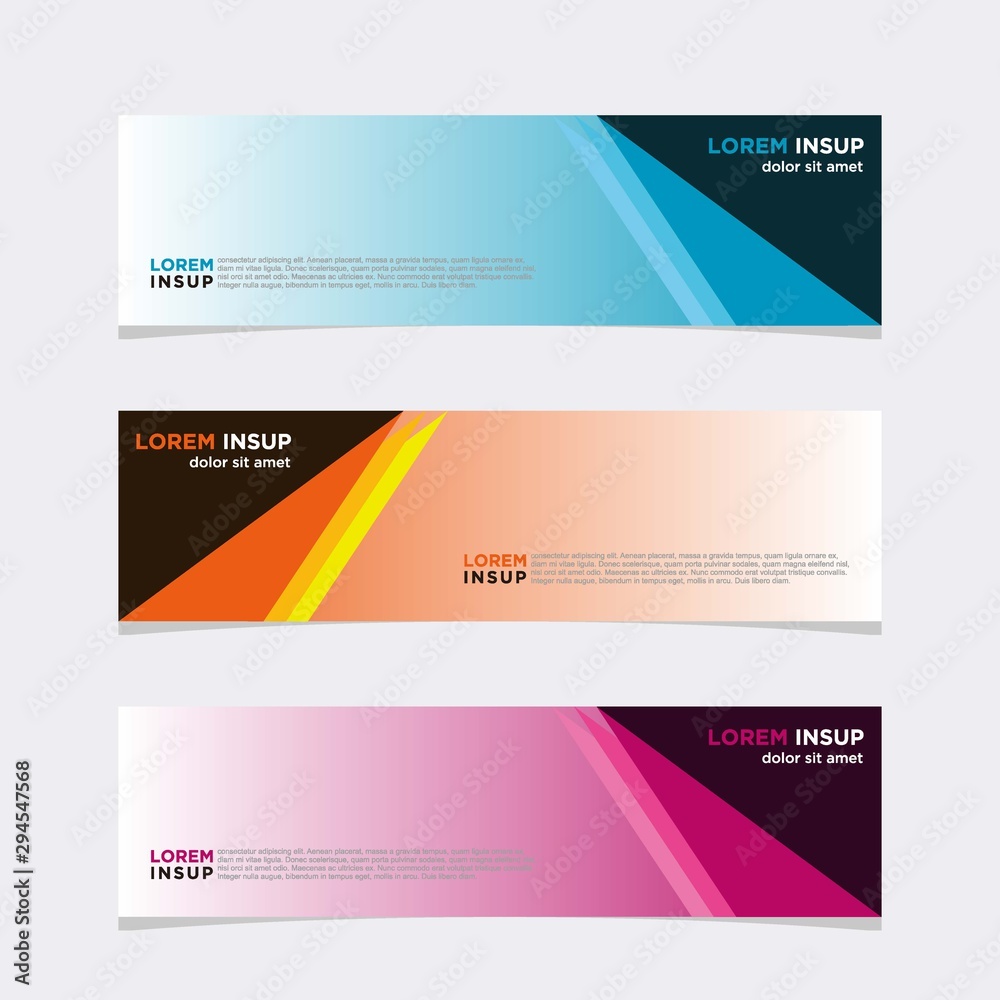 Modern vector banner web background abstract design template Modern vector banner web background abstract design template