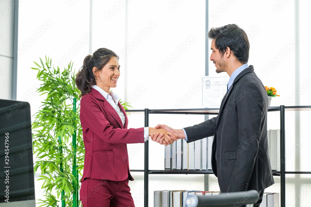 Handshake of business partners. partnership in business concept