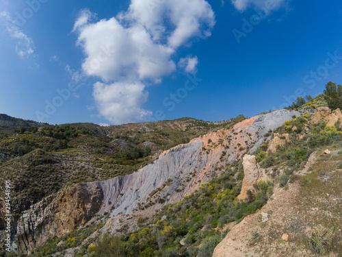 landscape of the Rambla de Hirmes area in Beninar (Spain)