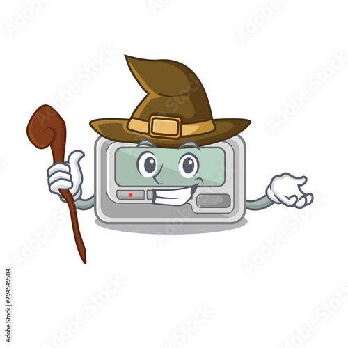 Witch toy pager in the character shape