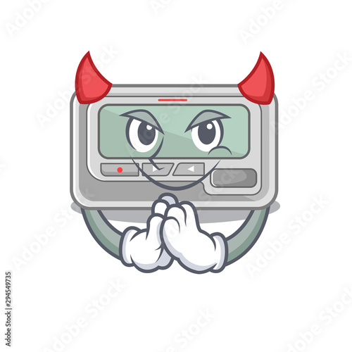 Devil toy pager in the character shape