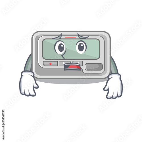 Afraid toy pager in the character shape