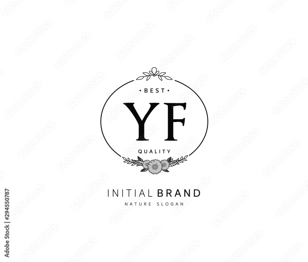 Y F YF Beauty vector initial logo, handwriting logo of initial signature, wedding, fashion, jewerly, boutique, floral and botanical with creative template for any company or business. Y F YF Beauty vector initial logo, handwriting logo of initial signature, wedding, fashion, jewerly, boutique, floral and botanical with creative template for any company or business.
