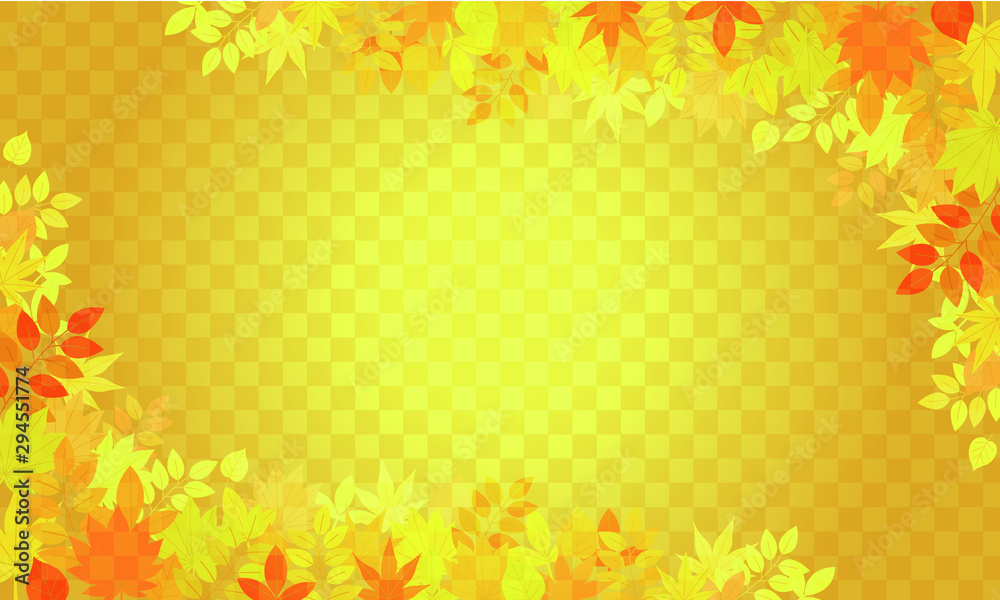 Obraz premium イラスト：秋の素材パーツ