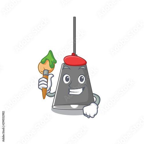 Artist pendant lamp cartoon with mascot shape