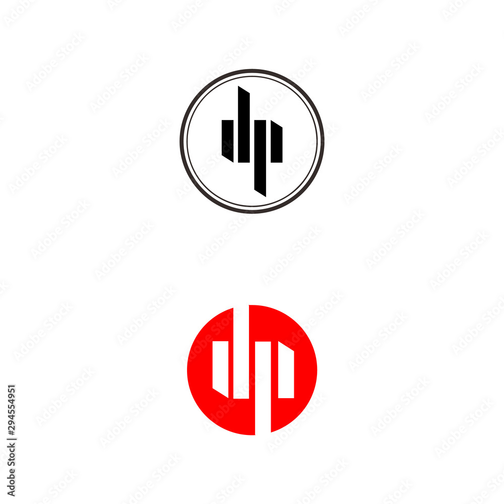 Letter DP, Simple logo design