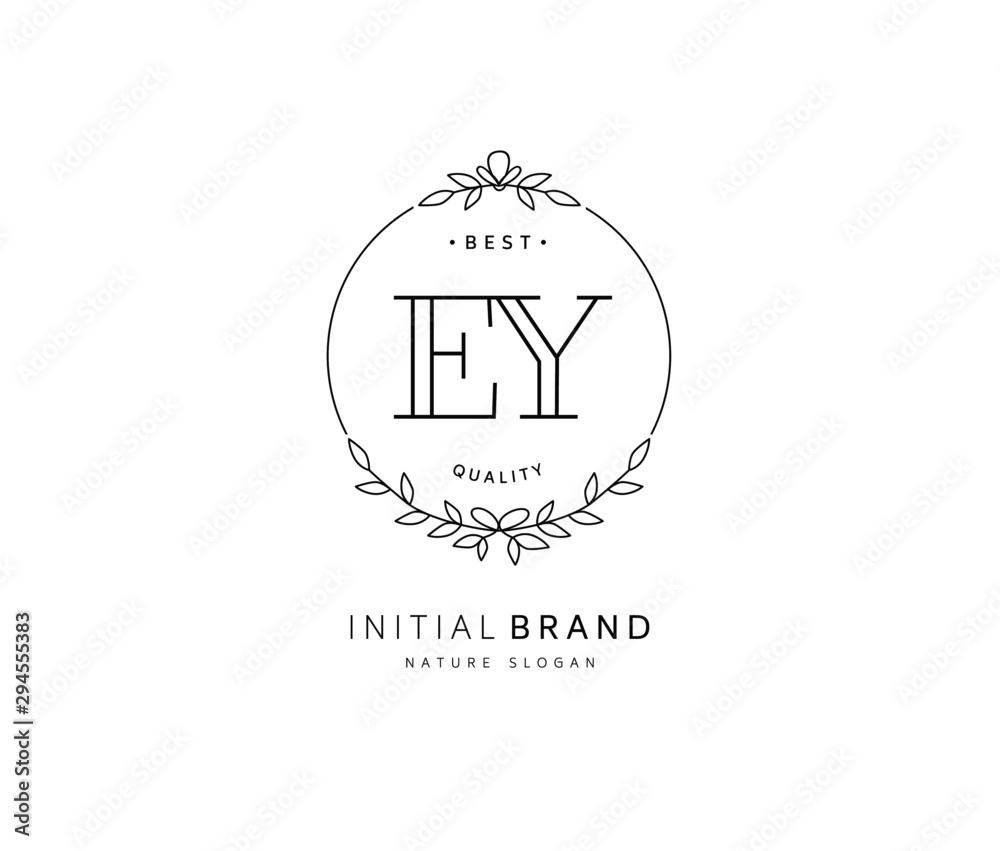 E Y EY Beauty vector initial logo, handwriting logo of initial signature, wedding, fashion, jewerly, boutique, floral and botanical with creative template for any company or business. E Y EY Beauty vector initial logo, handwriting logo of initial signature, wedding, fashion, jewerly, boutique, floral and botanical with creative template for any company or business.