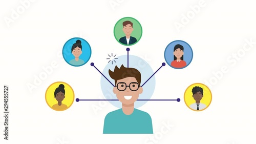 social media marketing community animation