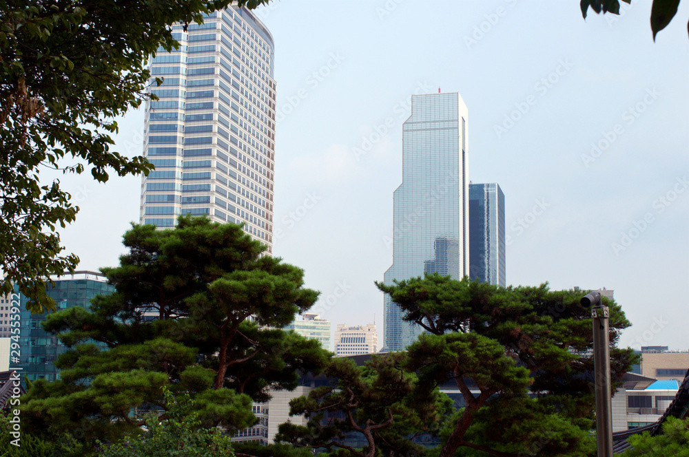 View at Kangnam buildings from the Hang river