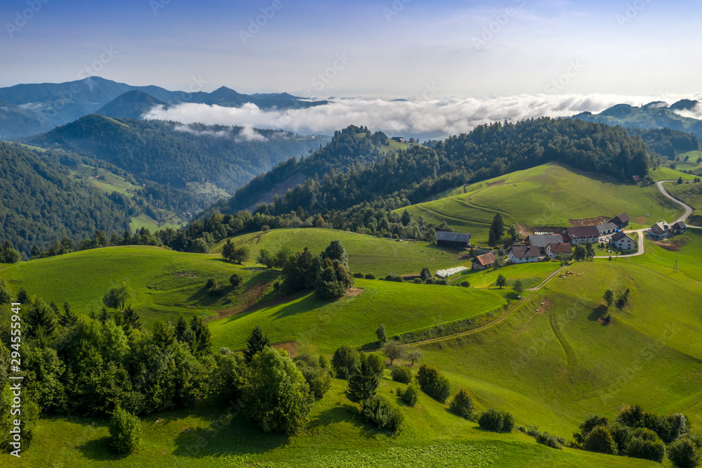 Slovenija from above – Municipality of Horjul – near Ljubljana