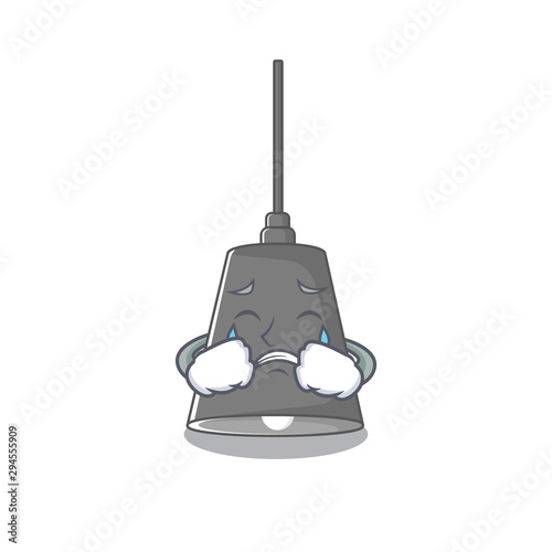 Crying pendant lamp isolated in the character