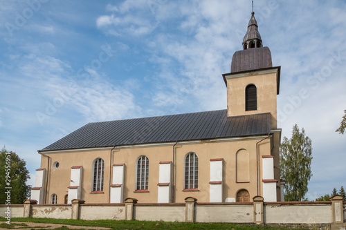 Church in Becejly at sunny day, Podlaskie, Poland