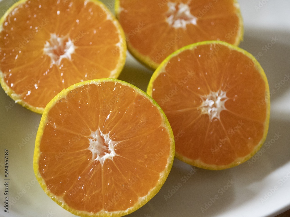 Mandarin orange Round slice みかん 輪切り