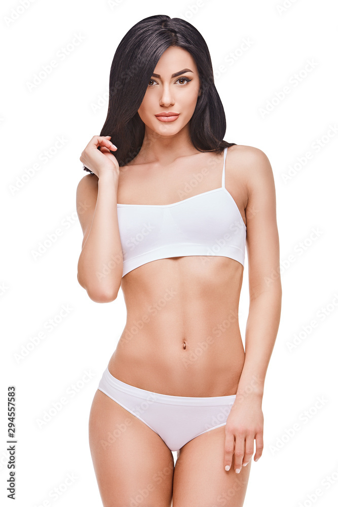 Fototapeta premium Fitness young woman with a beautiful body