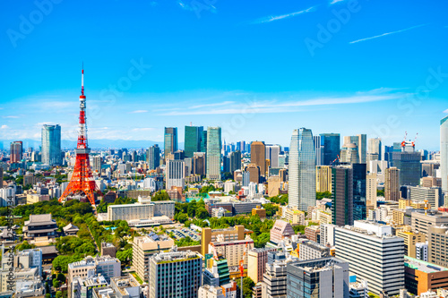 東京タワー 都市風景