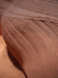 Beautiful Lower Antelope canyon layered sandstone wall texture close up