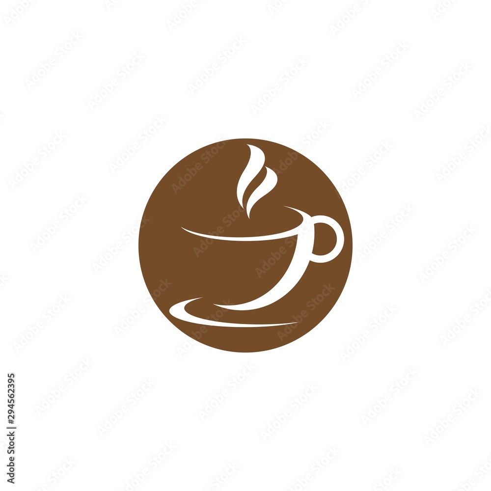 Obraz premium Coffee cup Logo Template vector icon design