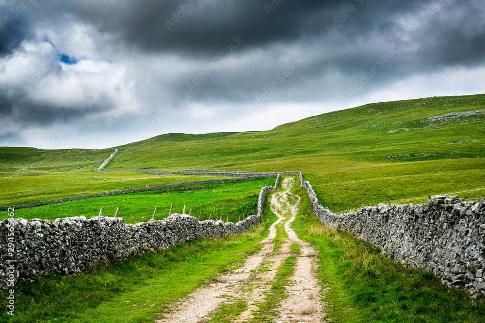 Mastiles Lane winds its way from Kilnsey to Malham. Yorkshire Dales