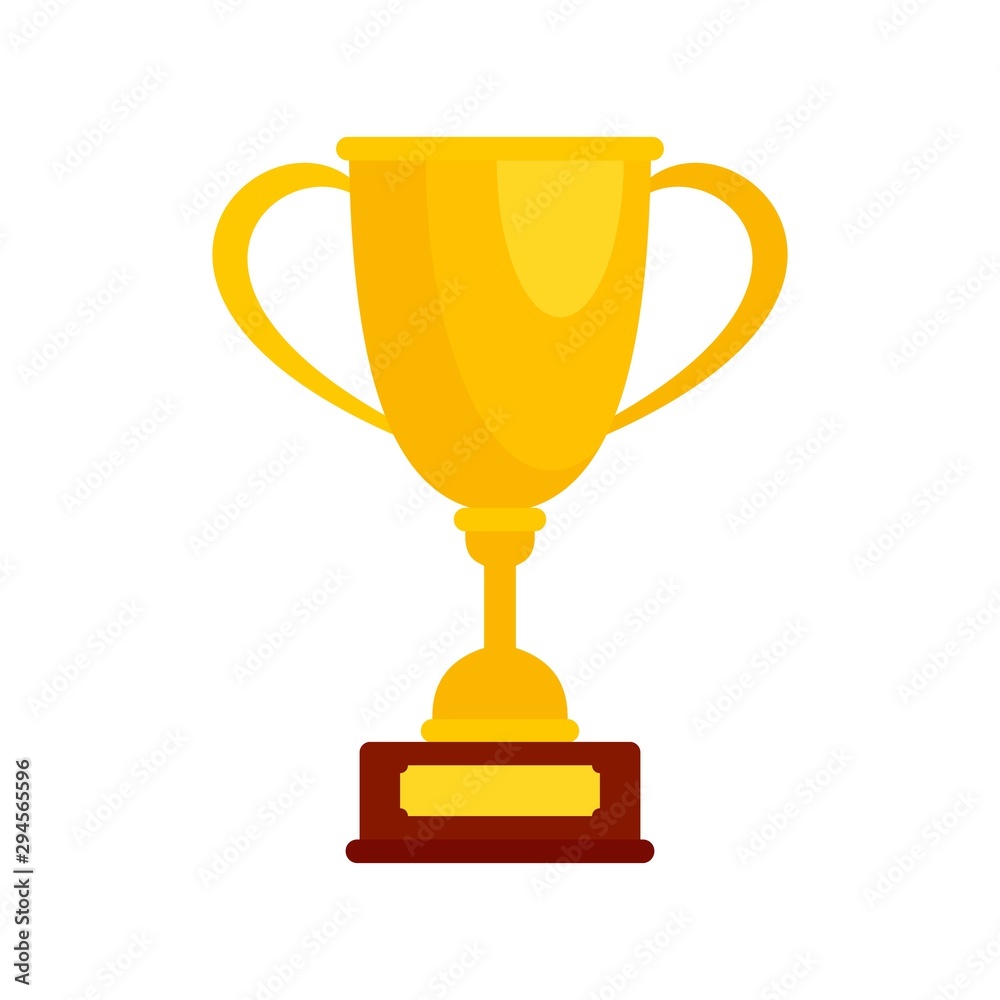 Horse riding gold cup icon. Flat illustration of horse riding gold cup vector icon for web design Horse riding gold cup icon. Flat illustration of horse riding gold cup vector icon for web design