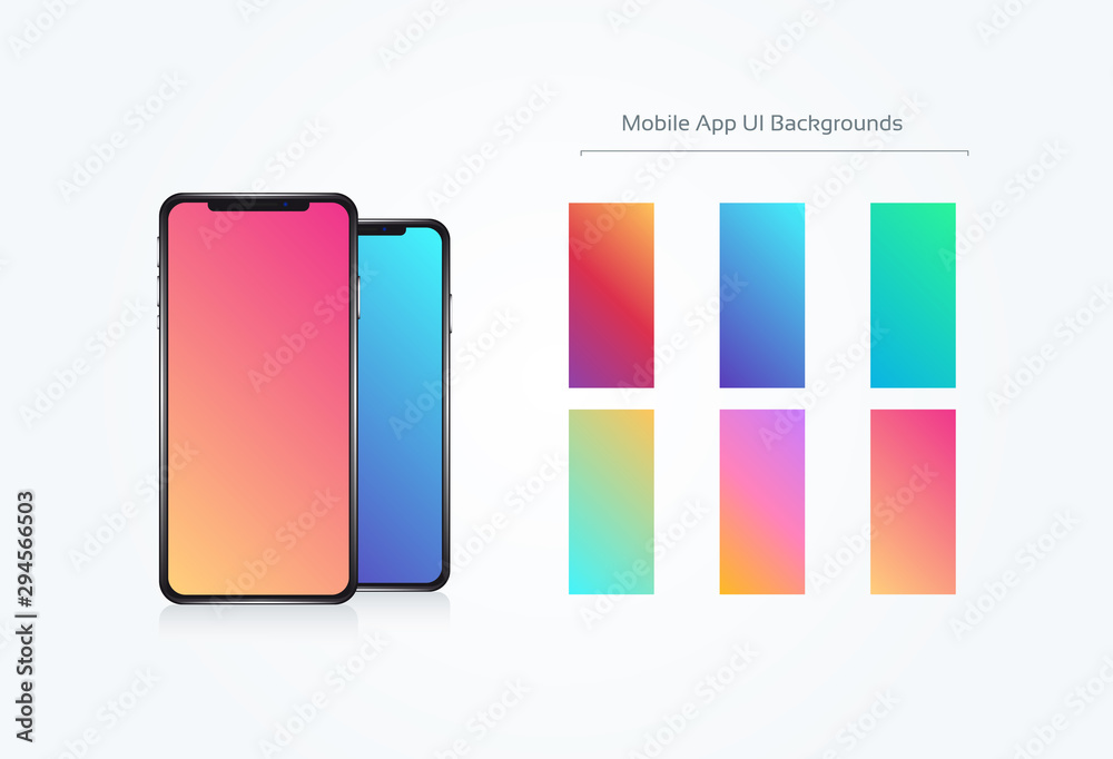 Soft Color Background Set Phone UI Soft Color Background Set Phone UI
