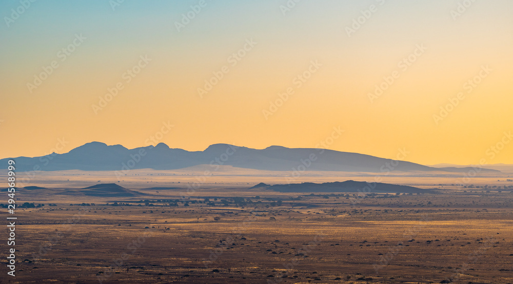 Coucher de soleil en Namibie, Afrique