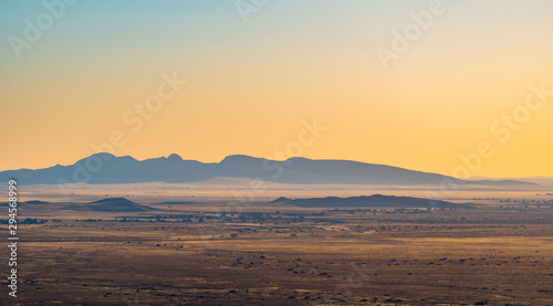 Coucher de soleil en Namibie, Afrique