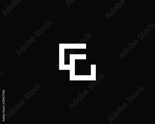 Creative Professional Trendy Letter CO Logo Design in Black and White Color , Initial Based Alphabet Icon Logo