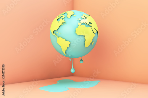 Fototapeta Naklejka Na Ścianę i Meble -  melting earth