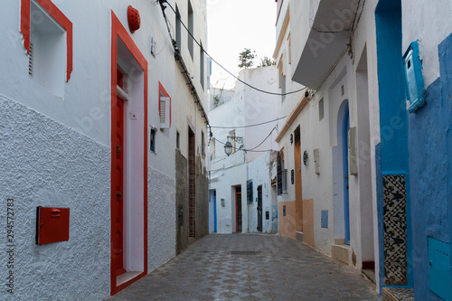 Narrow old street  in the medina of Asilah © Picture Partners