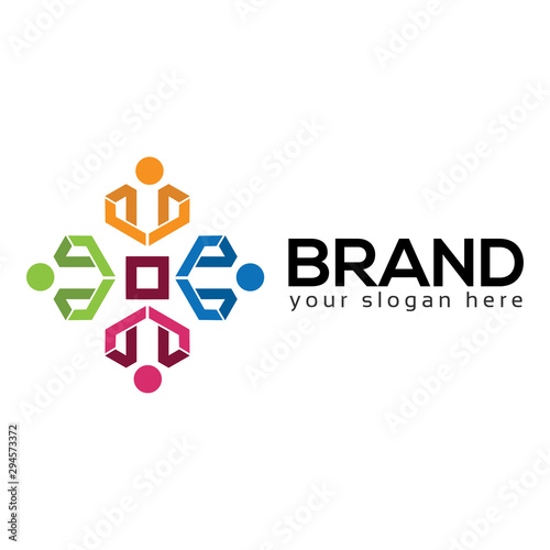 Community people concept. Icon of people together