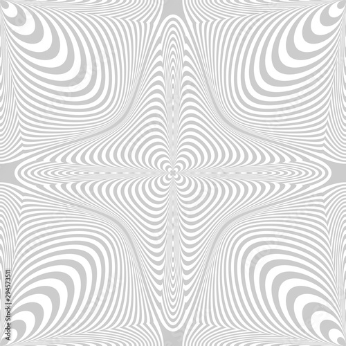 Seamless geometric op art pattern. Lines texture.