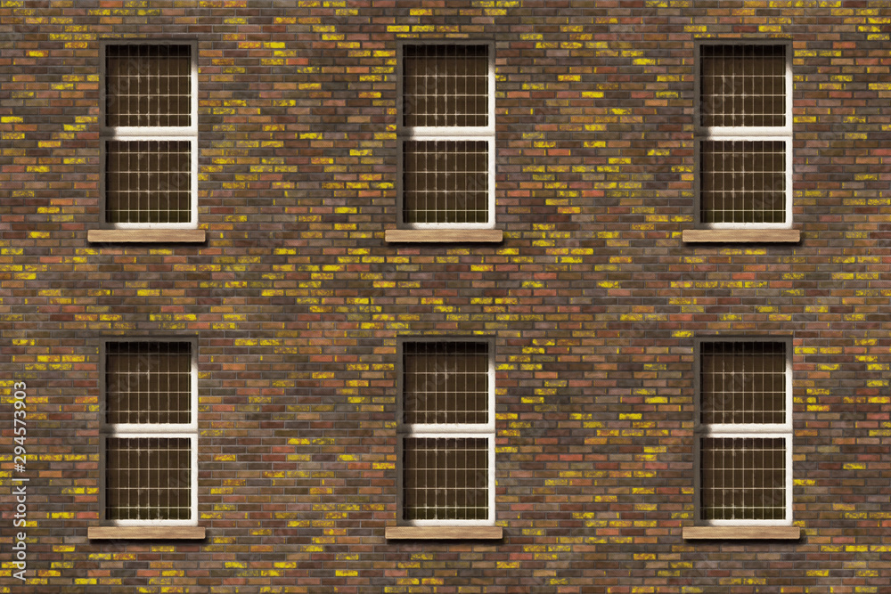 Fototapeta premium Brick wall- vintage frame