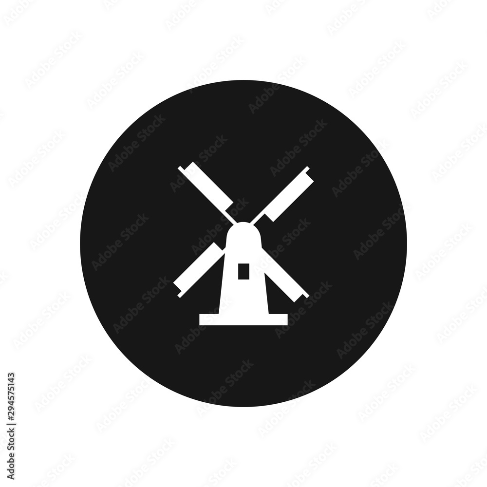 Netherlands windmill vector icon, simple sign for web site and mobile app. Netherlands windmill vector icon, simple sign for web site and mobile app.