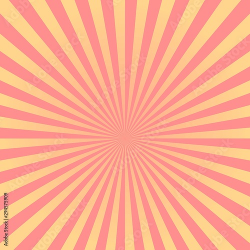 Abstract background  red-yellow  sunburst style  vector.