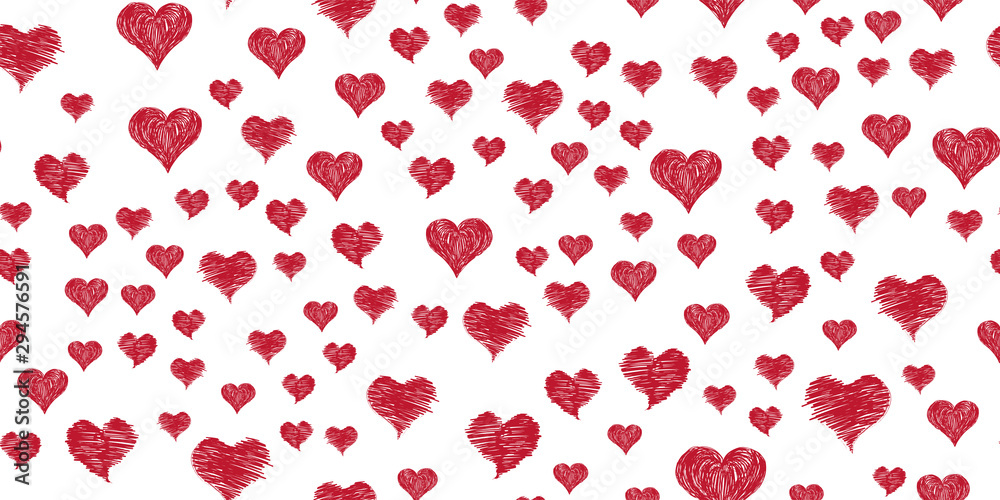 Vector of hearts painted paint Vector of hearts painted paint