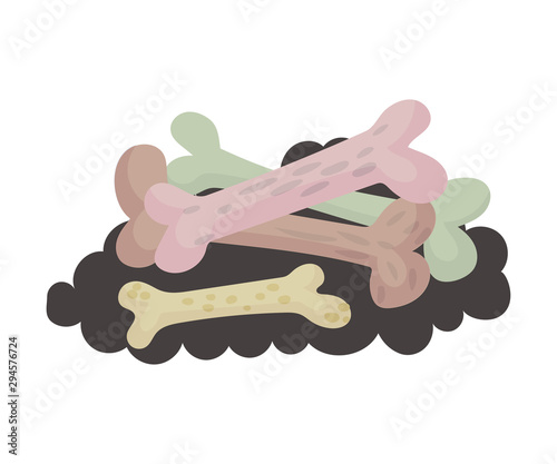 Pile of bonfires. Halloween object. Vector illustration.