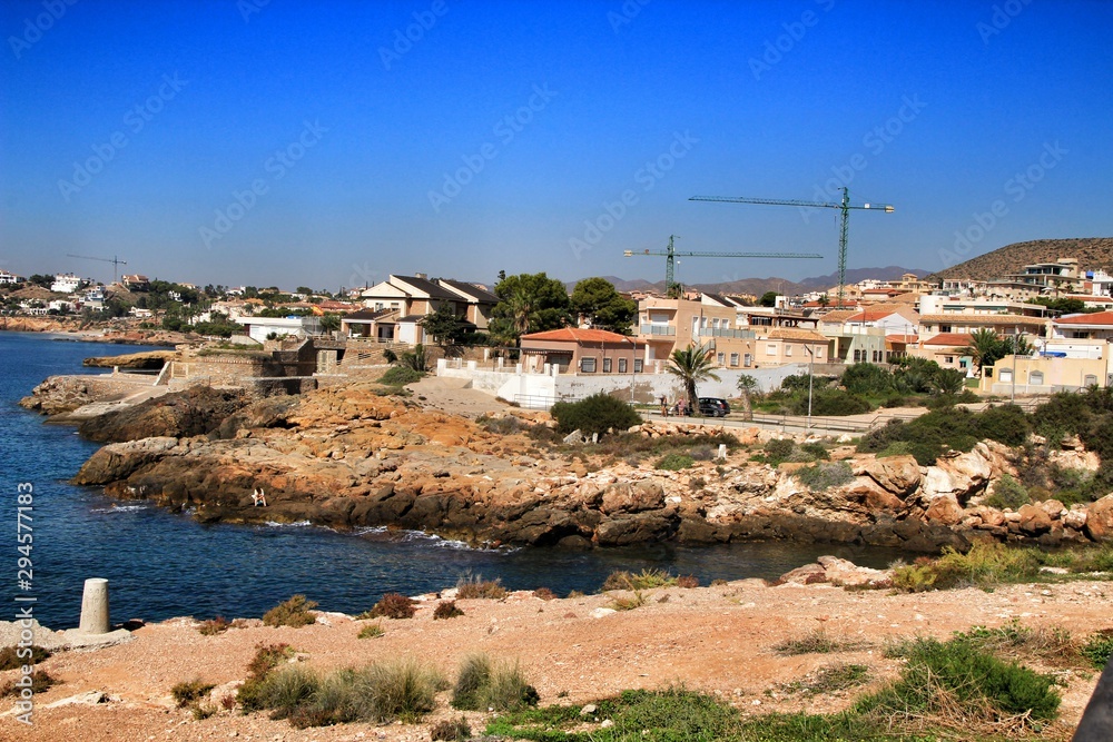 Obraz premium Isla Plana Beach in Cartagena coast
