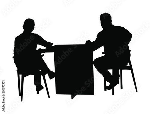 Friends watching and gambling sport game vector silhouette on white. Betting man track results. People in bookmaker waiting jackpot lottery. Participation in selling at auction. Lucky winner excited.