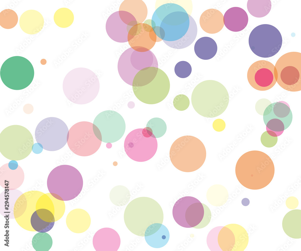 Colorful transparent bubbles, circles on a white background. Bokeh preset, design element to create light, delicate patterns. Vector illustration Colorful transparent bubbles, circles on a white background. Bokeh preset, design element to create light, delicate patterns. Vector illustration