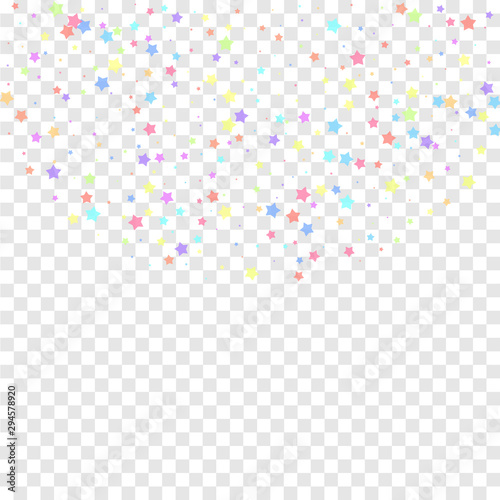 Festive confetti. Celebration stars. Colorful star