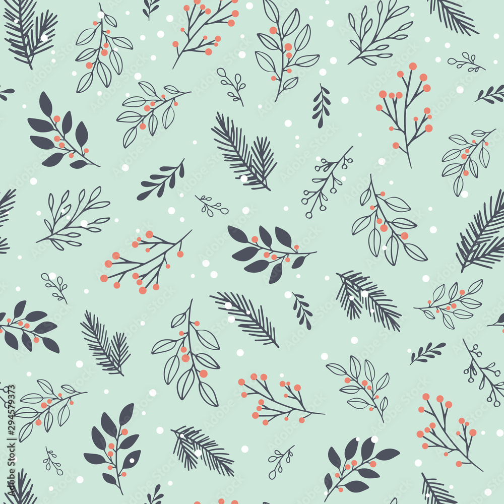 10 Winter Floral Seamless Patterns Graphic by Nic Means Business · Creative  Fabrica