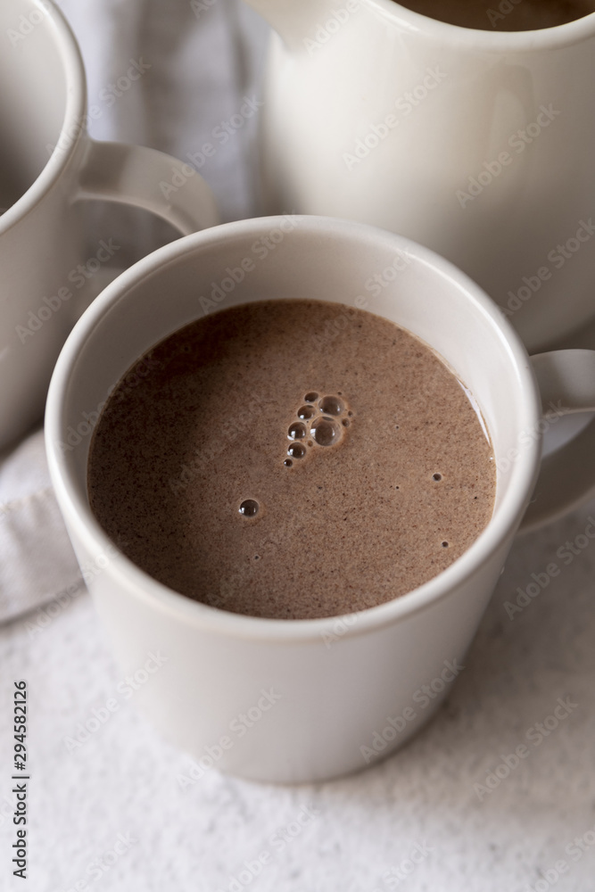 High view cup of delicious coffee High view cup of delicious coffee
