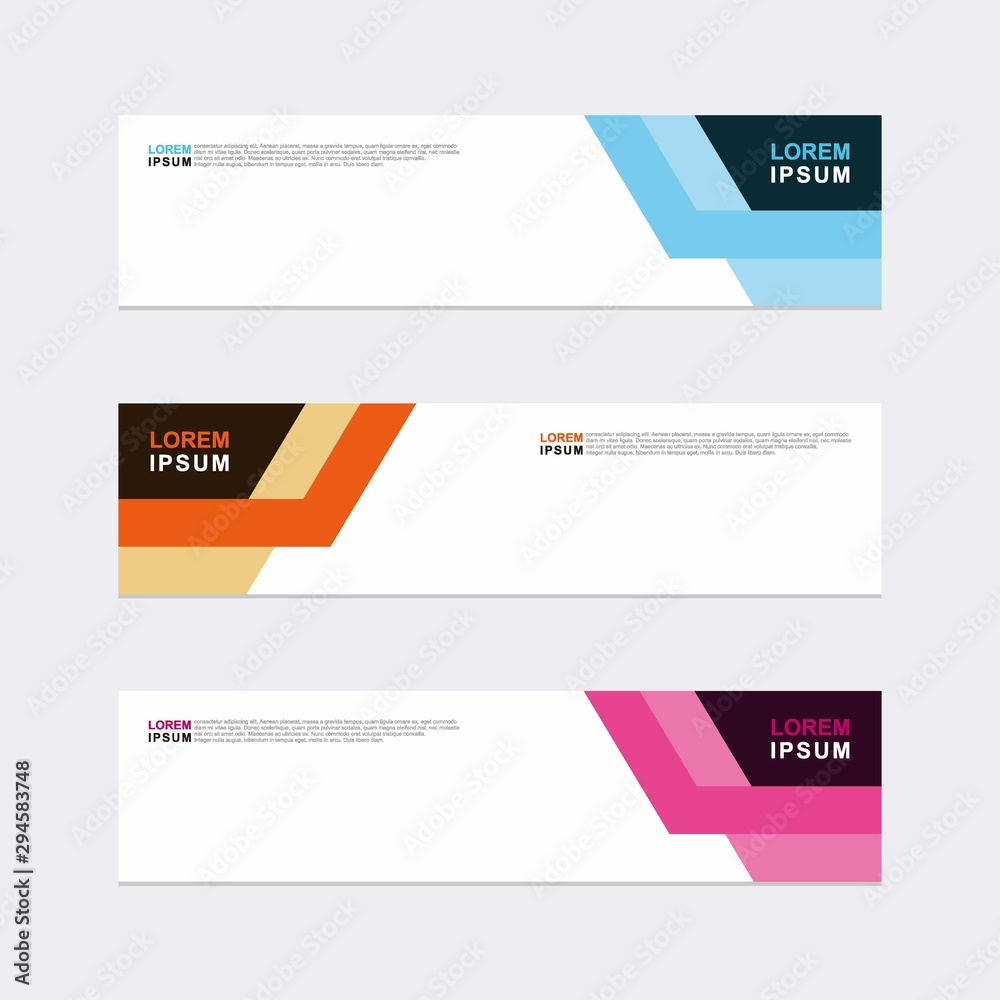 Modern vector banner web background abstract design template Modern vector banner web background abstract design template