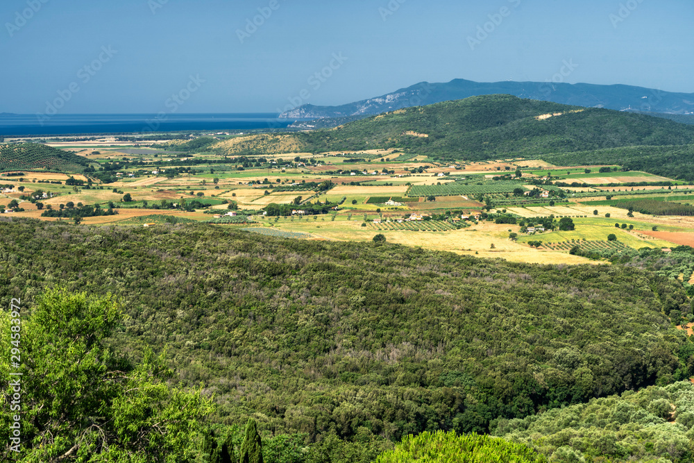 Maremma landscape from Capalbio, Tuscany