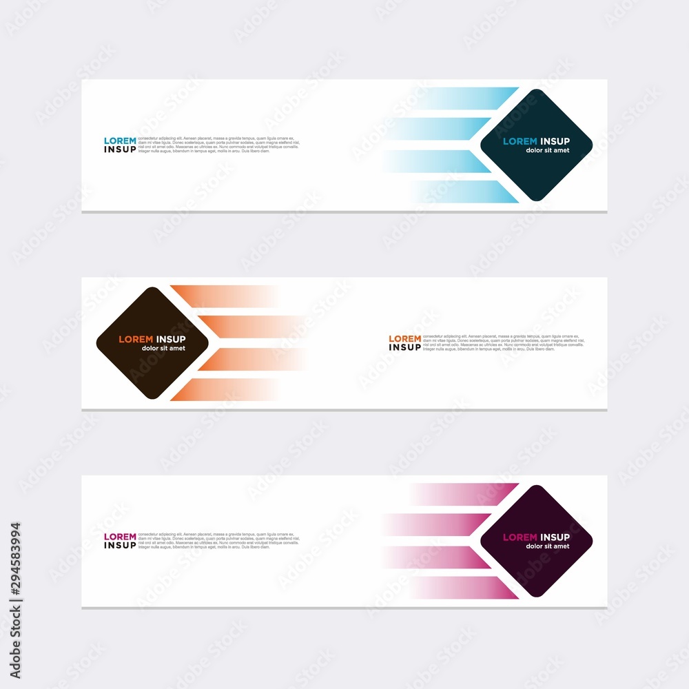 Modern vector banner web background abstract design template Modern vector banner web background abstract design template