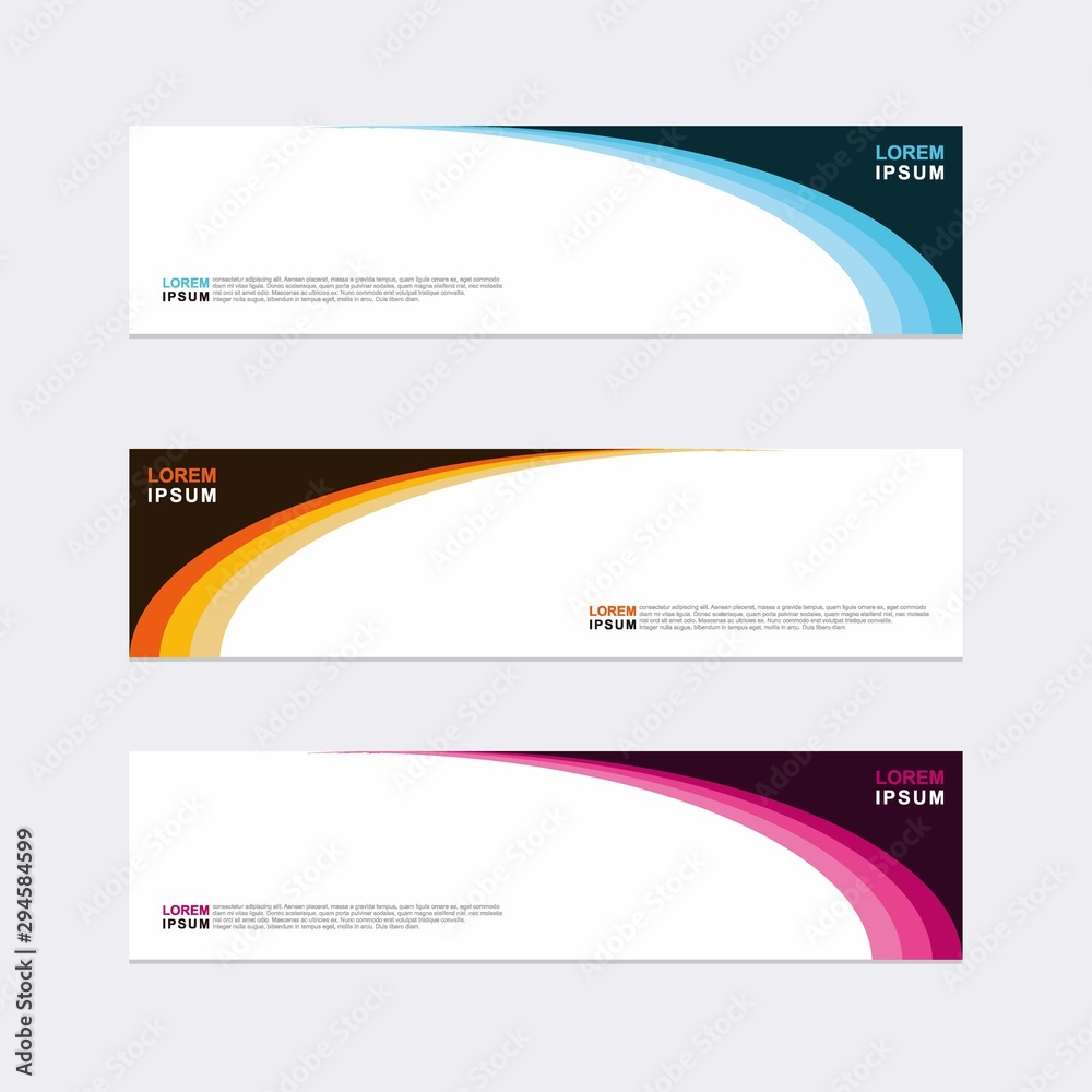 Modern vector banner web background abstract design template Modern vector banner web background abstract design template