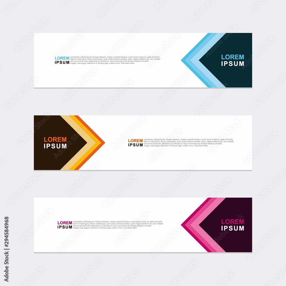 Modern vector banner web background abstract design template Modern vector banner web background abstract design template