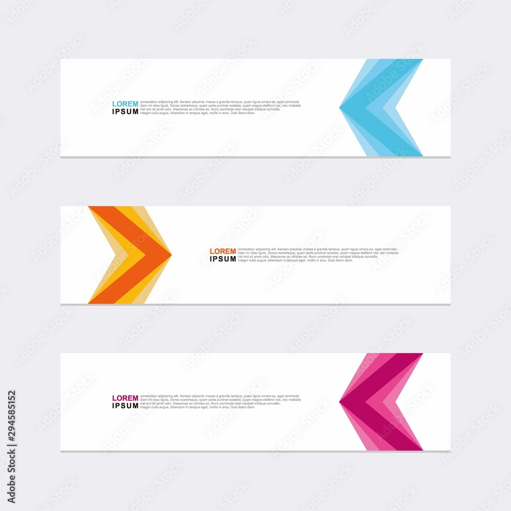 Fototapeta premium Modern vector banner web background abstract design template