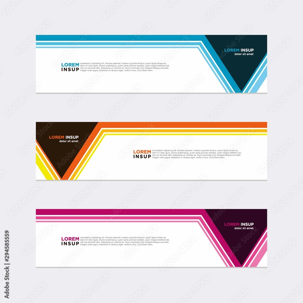 Modern vector banner web background abstract design template Modern vector banner web background abstract design template