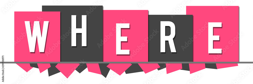 Where Pink Grey Random Shapes Top Boxes 